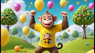 Five Little Monkeys – Bouncing Crew 🐒 | Nursery Rhymes & Baby Songs | Learn Counting & Fun for Kids