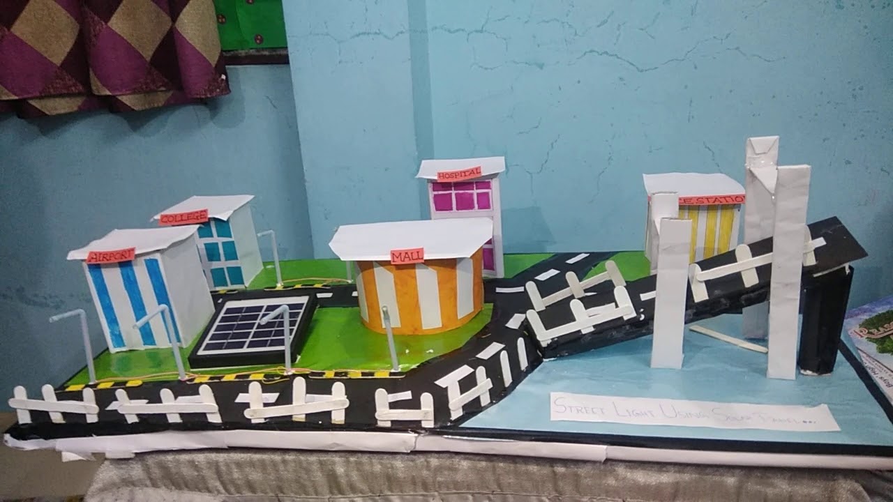 street light using solar panel - YouTube