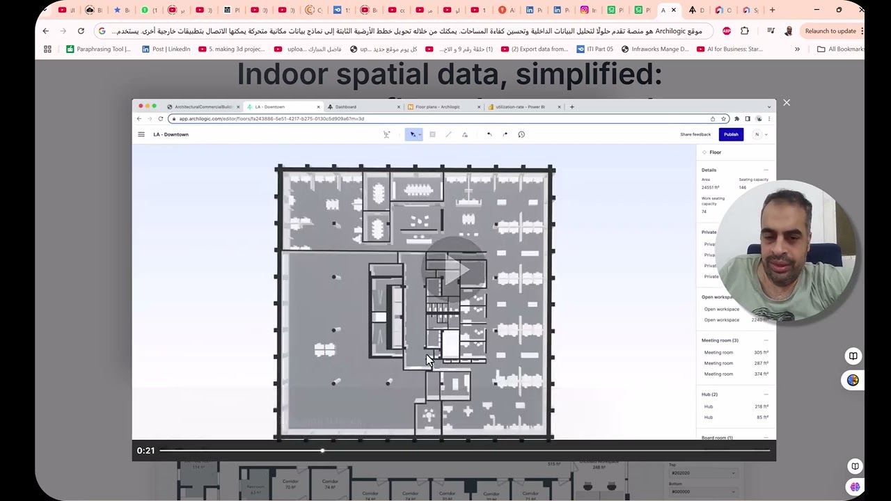 Archilogic   منصة تقدم حلولًا لتحليل البيانات الداخلية وتحسين كفاءة المساحات  يمكنك من خلاله تحويل خ