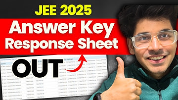 Answer Key & Response Sheet OUT - NTA Update 🚨 #jeemain2025