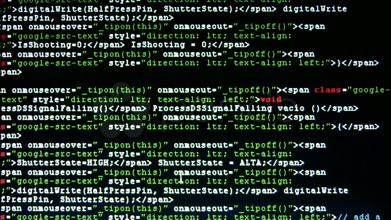 Computer Language. Stock Footage