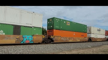 NS 265 Intermodal Taylors, SC with NS/BNSF GEVO lash ups