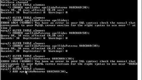MySQL alter table anadir una columna