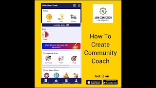 How to create a community coach on Jain Connection app screenshot 5
