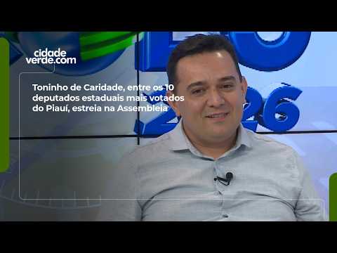 Toninho de Caridade, one of the 10 most-voted state representatives in Piauí, debuts in the Legis...
