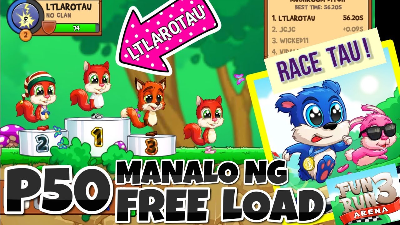 MABILIS KA BANG TUMAKBO? TARA RACE TAU | FREE LOAD ONLINE 2020 TO GLOBE SMART SUN TM ANY NETWORK