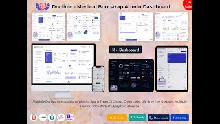 Premium Medical Responsive Admin Dashboard Template