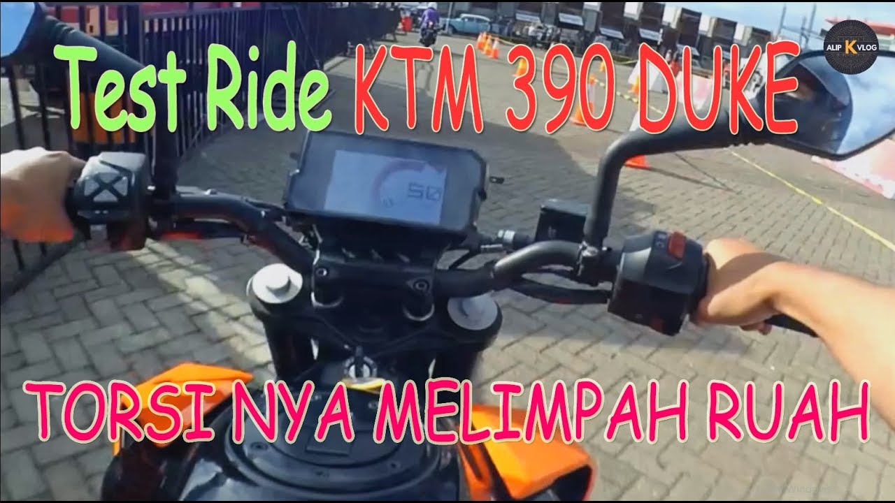 Test ride KTM 390 Duke acceleration torque di IIMS 2019 Jakarta