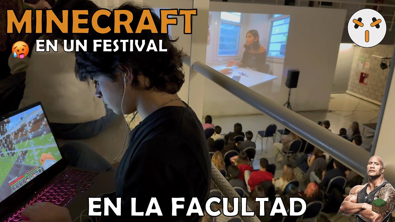 MINECRAFT EN UN FESTIVAL DE LA FACULTAD