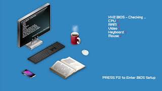 Computer Boot Process animation HD