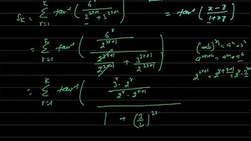 Let Sk =sum( r=1 , r=n ) tan ^-1 ( 6^r/( 2^2r+1   + 3^2r+1) , then lim￼(k  infinity) Sk is equal to