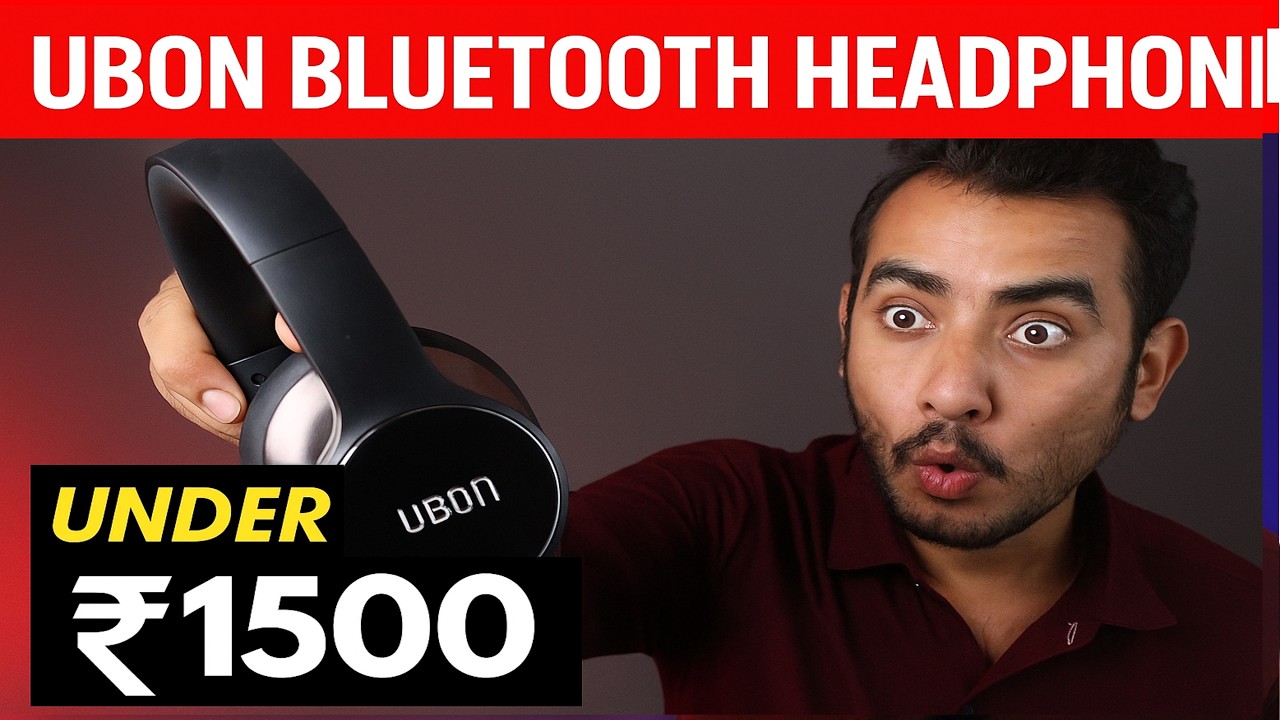 🔥 Ubon Bluetooth Headphone Under ₹1500 | Best Sound & Battery Test 🔋🎧 