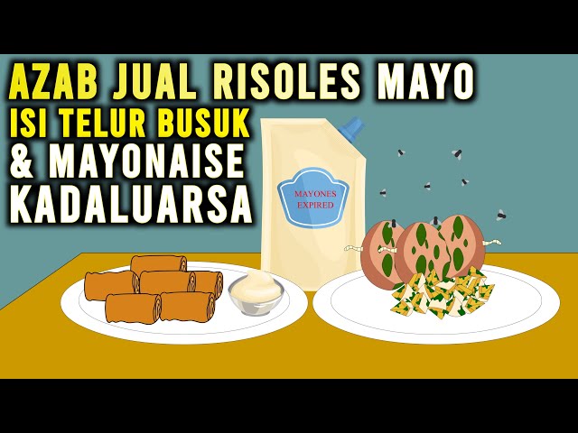 AZAB PENJUAL TAKJIL RISOLES MAYO PAKAI ISIAN TELUR BUSUK DAN MAYONAISE KADALUARSA! | SINETRON AZAB class=