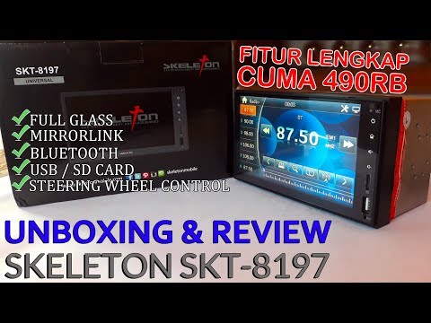 Unboxing And Review Head Unit Skeleton SKT 8197 Universal