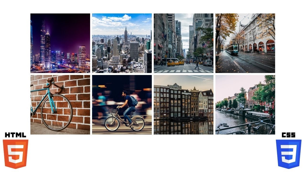 How to create Responsive Image Gallery Layout using CSS display Grid 