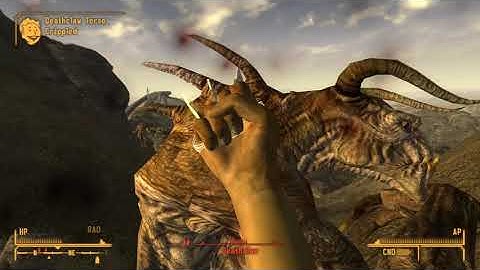 [Quickie] Fallout New Vegas - Dogtag fists vs Deathclaw pack