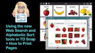 TD Snap Tips: Web Search, Alphabetic Sort, Creating Vocabulary Visual Supports (on iPad or print)