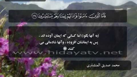 083 A / تلاوت قرآن با صدای محمد صديق المنشاوي / (122-129) سوره توبه / جزء 11