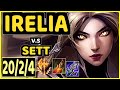 IRELIA vs SETT - 20/2/4 KDA TOP GAMEPLAY - EUW Ranked DIAMOND