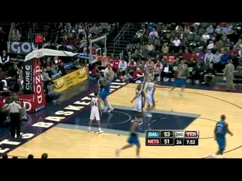 Jason Kidd assist Tyson Chandler for a brutal two hand alley oop slam vs New Jersey Nets