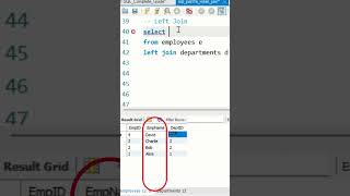 LEFT JOIN vs INNER JOIN: Sabse Badi Galti! ❌ #sql #shorts #yt