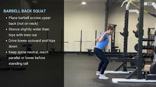 Barbell Back Squat
