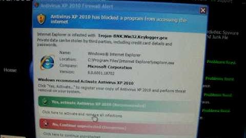 02 - Remove Antivirus XP 2010 with Microsoft Security Essentials & Windows Firewall installed