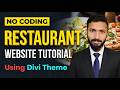 How to Create a Restaurant Website in WordPress 2025 Step by Step Divi Theme Tutorial No Coding