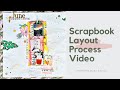 Scrapbook Layout Process Video - Summer Layout