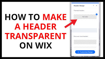 How to Make Header Transparent on Wix [QUICK GUIDE]