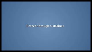 Strained Meaning
