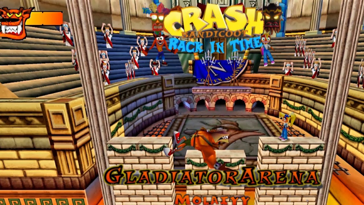 Crash Bandicoot - Back In Time Fan Game: Custom Level: Gladiator Arena By Molaiyy