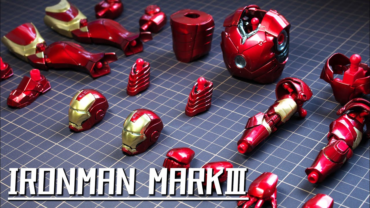 Plastic model] Iron Man MK III kit is just so cool [ASMR] - YouTube