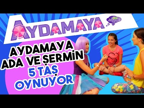Aydamaya , Ada ve Şermin Beş Taş Oynuyor - Düşyeri