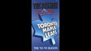 The Passion Returns - The '92-'93 Toronto Maple Leafs (1993)