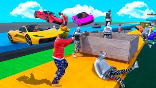 CORRE O TE ATROPELLO! SON MUCHOS COCHES CUIDADO!! - GTA 5 ONLINE