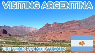 🇦🇷 Visiting ARGENTINA in 2026: five things you MUST KNOW before coming!