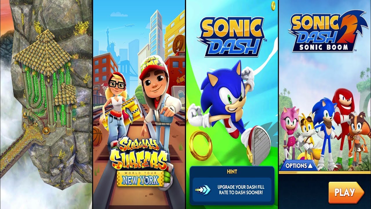 Temple Run 2 Sky Summit Vs Subway Surfers New York Vs Sonic Dash Vs ...