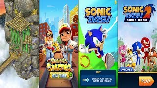 Temple Run 2 Sky Summit Vs Subway Surfers New York Vs Sonic Dash Vs Sonic Dash 2 Sonic Boom screenshot 3
