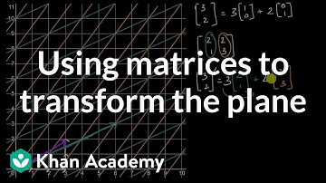 Using matrices to transform the plane: Mapping a vector | Matrices | Precalculus | Khan Academy