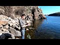 Весенняя рыбалка на мирную рыбу (тарань) - 04.03.2020 года. Арочный мост, город Запорожье.
