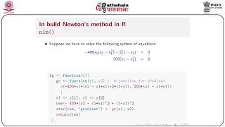 M-30. Numerical optimization 2