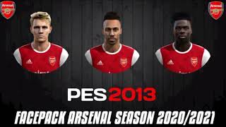 PES 2013 ~ Facepack Arsenal •  Season 2021