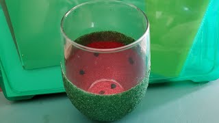 DT peek a boo watermelon wine glass
