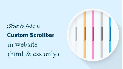 Custom scrollbar | gradient scroll bar | different colour scroll bar