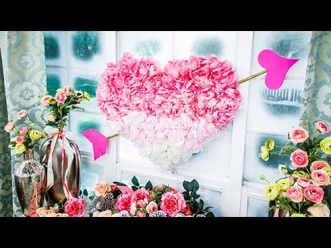 DIY Faux Floral Heart   Home  Family