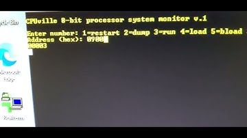 CPUville 8-bit Processor with Register Display. Running Primes