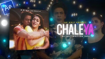 CHALEYA 😍🌹 | ALIGHT MOTION LOVE STATUS XML | SRK LOVE ALIGHT MOTION | JAWAN ❤️‍🔥❤️‍🔥