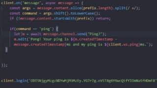 Celebrity Ping command that gets ping of you and bot *discord.js* (2021) Profile
