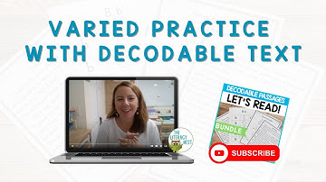 Varied Practice with Decodable Text | Emily Gibbons | The Literacy Nest